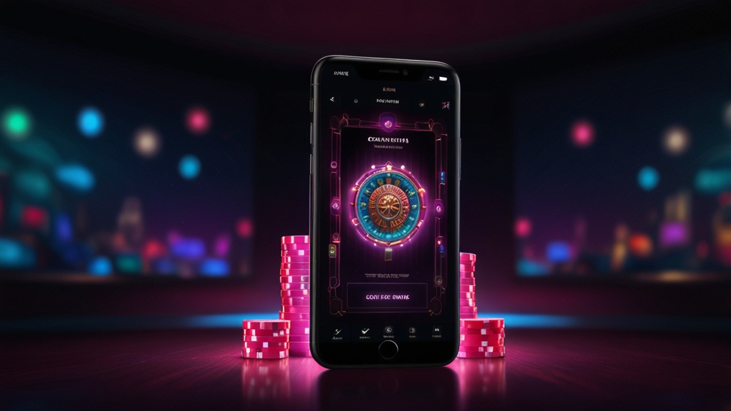 Person setting up a casino app on a phone with secure install prompts